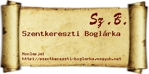 Szentkereszti Boglárka névjegykártya